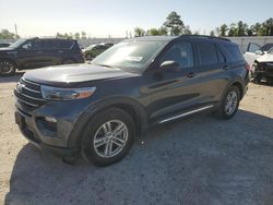 Salvage cars for sale at Houston, TX auction: 2022 Ford Explorer XLT
