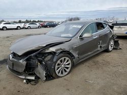 Salvage cars for sale at Fredericksburg, VA auction: 2016 Tesla Model S