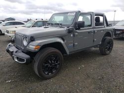 Salvage cars for sale from Copart Antelope, CA: 2021 Jeep Wrangler Unlimited Sahara 4XE