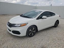 Honda salvage cars for sale: 2015 Honda Civic EX