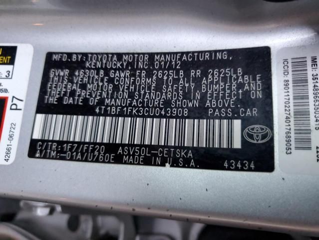 2012 Toyota Camry Base