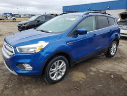 Salvage cars for sale at Woodhaven, MI auction: 2018 Ford Escape SE