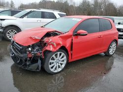 Salvage cars for sale at Assonet, MA auction: 2012 Volkswagen Golf