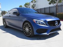 Salvage cars for sale at Colton, CA auction: 2017 Mercedes-Benz C 43 4matic AMG