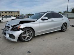Salvage cars for sale at Wilmer, TX auction: 2015 Mercedes-Benz C300