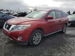 Salvage cars for sale at Eugene, OR auction: 2015 Nissan Pathfinder S