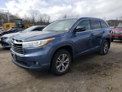 Salvage cars for sale from Copart Marlboro, NY: 2015 Toyota Highlander XLE