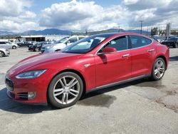 Salvage cars for sale at Sun Valley, CA auction: 2015 Tesla Model S