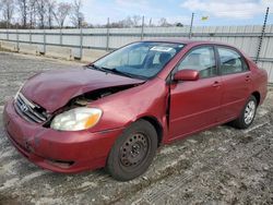 Salvage cars for sale from Copart Spartanburg, SC: 2003 Toyota Corolla CE