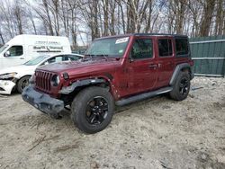 Salvage cars for sale at Candia, NH auction: 2022 Jeep Wrangler Unlimited Sport