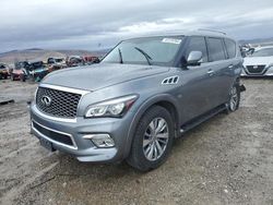 Salvage cars for sale at North Las Vegas, NV auction: 2016 Infiniti QX80