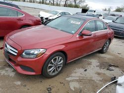 Salvage cars for sale at Bridgeton, MO auction: 2017 Mercedes-Benz C 300 4matic