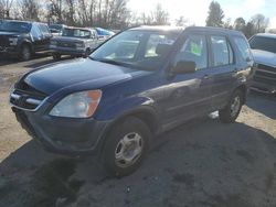 Salvage cars for sale from Copart Portland, OR: 2002 Honda CR-V LX