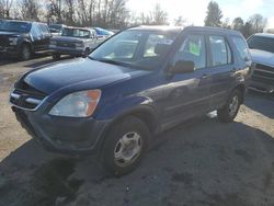 Salvage cars for sale at Portland, OR auction: 2002 Honda CR-V LX