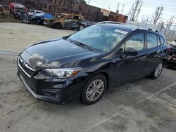 Subaru Impreza salvage cars for sale: 2018 Subaru Impreza Premium Plus