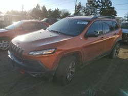 Salvage cars for sale at Denver, CO auction: 2016 Jeep Cherokee Trailhawk