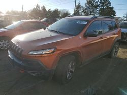 Jeep salvage cars for sale: 2016 Jeep Cherokee Trailhawk