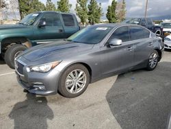 Salvage cars for sale at Rancho Cucamonga, CA auction: 2015 Infiniti Q50 Base