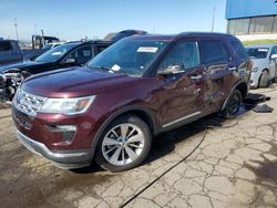 Salvage cars for sale at Woodhaven, MI auction: 2019 Ford Explorer Limited
