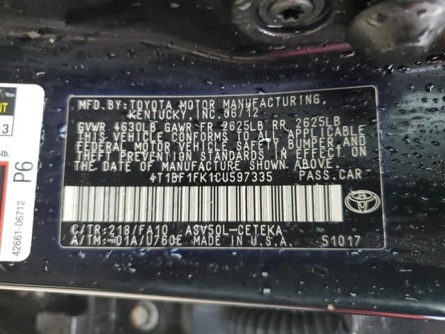 2012 Toyota Camry Base