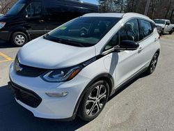 Salvage cars for sale at North Billerica, MA auction: 2021 Chevrolet Bolt EV Premier