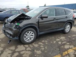 Salvage cars for sale from Copart Woodhaven, MI: 2015 Honda CR-V EX