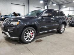 Salvage cars for sale at Ham Lake, MN auction: 2016 Jeep Grand Cherokee Summit