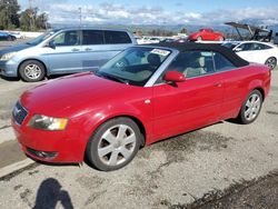 Salvage cars for sale from Copart Van Nuys, CA: 2005 Audi A4 1.8 Cabriolet