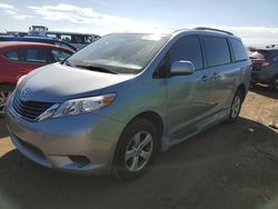 Salvage cars for sale from Copart Brighton, CO: 2012 Toyota Sienna LE