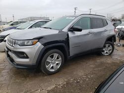 Salvage cars for sale at Chicago Heights, IL auction: 2022 Jeep Compass Latitude