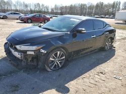 Salvage cars for sale from Copart Charles City, VA: 2020 Nissan Maxima SV