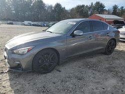 Salvage cars for sale from Copart Mendon, MA: 2019 Infiniti Q50 Luxe
