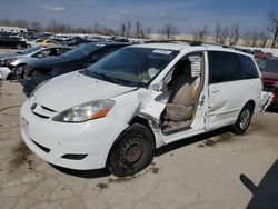 Salvage cars for sale at Bridgeton, MO auction: 2008 Toyota Sienna CE