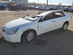 Salvage cars for sale from Copart Colorado Springs, CO: 2004 Honda Accord LX
