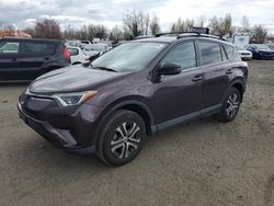 Salvage cars for sale at Woodburn, OR auction: 2017 Toyota Rav4 LE