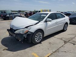 Salvage cars for sale at Grand Prairie, TX auction: 2015 Toyota Camry LE