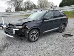 Salvage cars for sale at Gastonia, NC auction: 2016 Mitsubishi Outlander SE