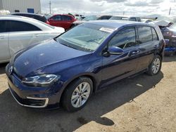 Salvage cars for sale from Copart Tucson, AZ: 2018 Volkswagen E-GOLF SE