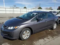 Salvage cars for sale at Littleton, CO auction: 2015 Honda Civic LX