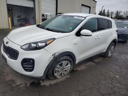 Salvage cars for sale at Woodburn, OR auction: 2018 KIA Sportage LX