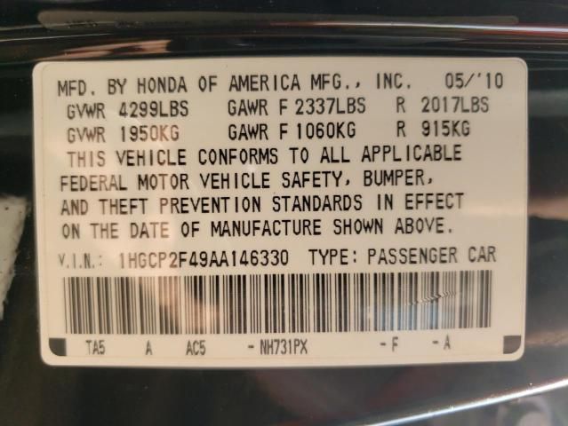 2010 Honda Accord LXP