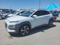 Salvage cars for sale at Grand Prairie, TX auction: 2018 Hyundai Kona Limited