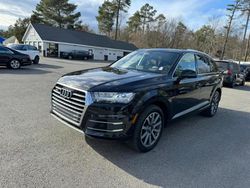 Salvage cars for sale at North Billerica, MA auction: 2017 Audi Q7 Prestige