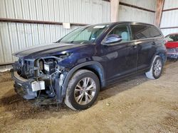 Salvage cars for sale from Copart Houston, TX: 2015 Toyota Highlander LE