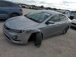 Salvage cars for sale at San Antonio, TX auction: 2015 Chrysler 200 Limited
