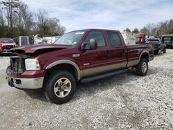 Salvage trucks for sale at West Warren, MA auction: 2006 Ford F350 SRW Super Duty