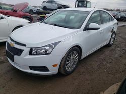 Salvage cars for sale at Elgin, IL auction: 2012 Chevrolet Cruze ECO