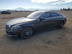 Salvage cars for sale at Bakersfield, CA auction: 2015 Mercedes-Benz S 550