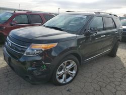 Salvage cars for sale from Copart Dyer, IN: 2015 Ford Explorer Limited
