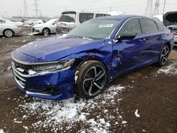 Salvage cars for sale at Elgin, IL auction: 2022 Honda Accord Sport